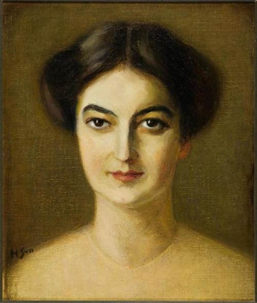 Hanna Suomalaisen maalaus Rakel Kansanen