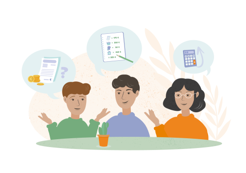 talousneuvola kuvituskuva.