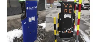 Sähköautojen latauspisteet.