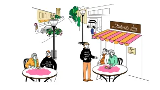 Kaupunkistrategian piirroskuva.