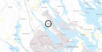 Karttakuva Savonmäen alueesta.