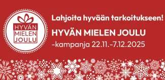Hyvän mielen joulu- kampanjan kuvituskuva